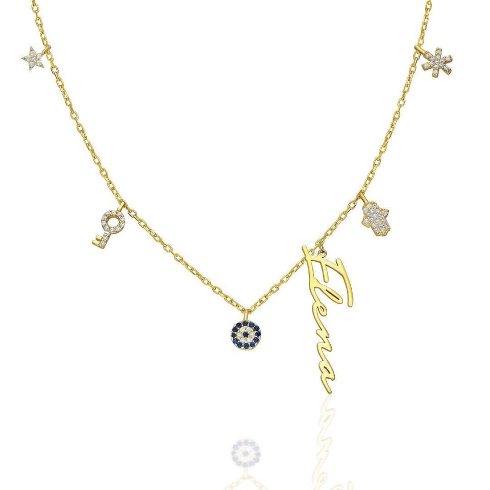 İsim yazılı harfli uğurlu kolye