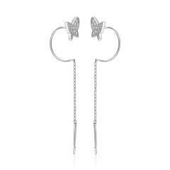 kelebek detaylı küpeler