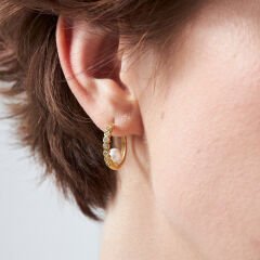 inci kolye taşlı küpeler