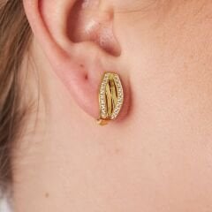 favori taşlarla küpeler