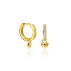 kalp sembollü küpeler