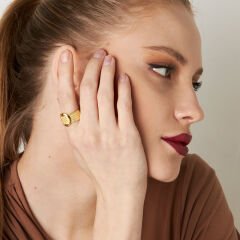 serbest yüzen oval örgülü halka