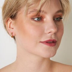 kalp desenli küpeler