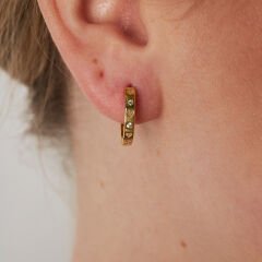 kalp desenli küpeler