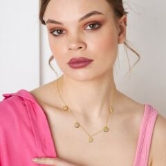 beş parçalı resat kolye