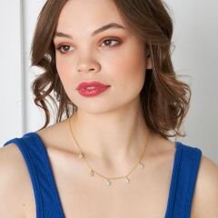 beş damla su damlası kolyesi