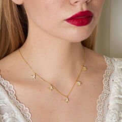 beş katlı kelebek kolye