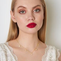 beş katlı kelebek kolye