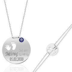 basit plaketli yenidoğan seti