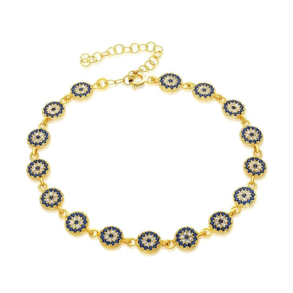 Çoklu Nazar Bileklik - 925 GÜMÜŞ