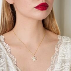 nergis çiçeği kolyesi