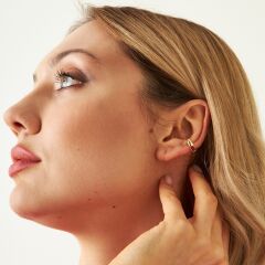 fuşya kıkırdak küpeler