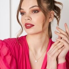 Orijinal Beyaz Opal Kalp Kolye - 925 GÜMÜŞ