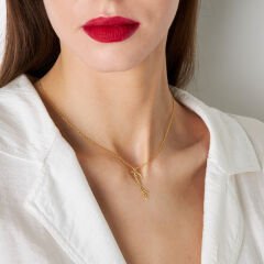 isim kolyesi - dikey - el yazısı kolye