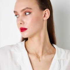 isim kolyesi - dikey - el yazısı kolye