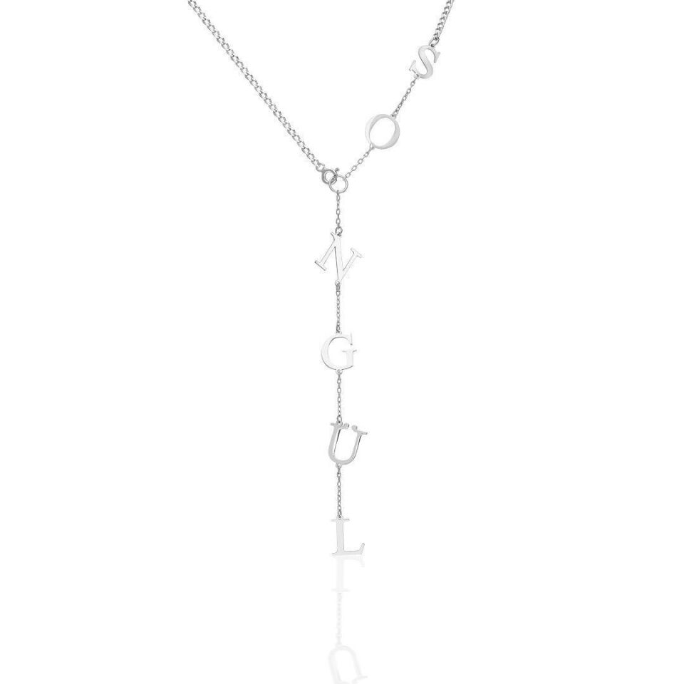 İsim Kolyesi Yaz İsim Kolyesi - 925 Ayar Gümüş