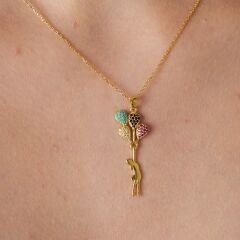 uçan balon kız kolyesi