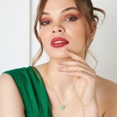 Orjinal Opal Fatma El Kolyesi  - 925 GÜMÜŞ