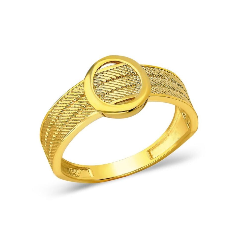 oval taşlı örgülü yüzük