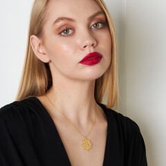 Yaşam Çiçeği Kolyesi - 925 GÜMÜŞ