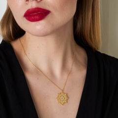 Yaşam Çiçeği Kolyesi - 925 GÜMÜŞ