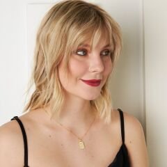 İsim zinciri - dikdörtgen tabak - harf kolye ucu