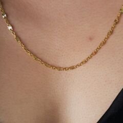 vintage desenli düz zincir