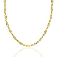 vintage desenli düz zincir