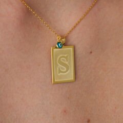 isim kolyesi-kare-tabak-nazar-harfli kolye