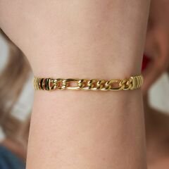 zincir detaylı balıksırtı bilezik