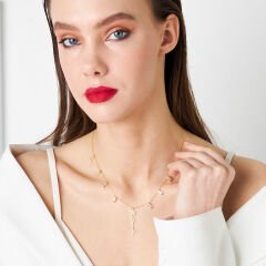 baget taşlı isim kolyesi