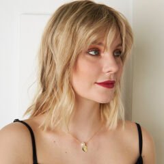 isim kolyesi - incili kalp isim kolyesi