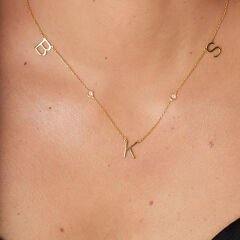 isim kolyesi-üç harfli kolye