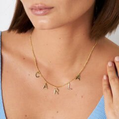 isim kolye-kolye-yaka ile