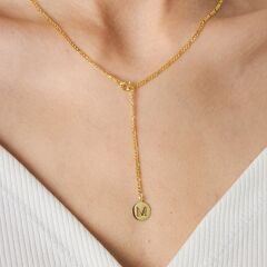 isim kolyesi-figaro-y-şekilli-tabak-tek-harfli-kolye