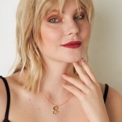 İsim kolyesi - çift harfli kolye - model 2