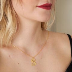 İsim kolyesi - çift harfli kolye - model 2