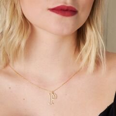 isim kolyesi - harf kolyesi - taşsız