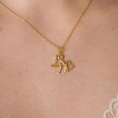 melek gülümseme kolyesi