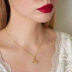 melek gülümseme kolyesi