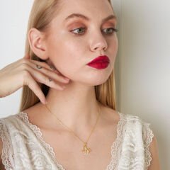 melek gülümseme kolyesi