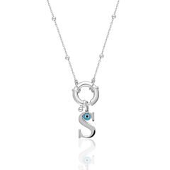 isim kolyesi-nazar imzalı kilit kolyesi