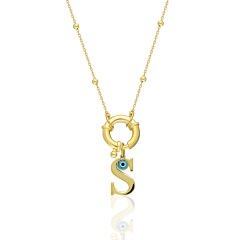 isim kolyesi-nazar imzalı kilit kolyesi