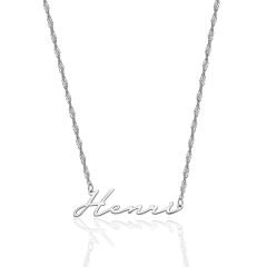 isim kolyesi-yan isim kolyesi-bükülmüş zincirli