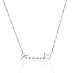 isim kolyesi - kelebek isim kolyesi