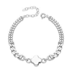 iki zincirli basit yonca bileziği