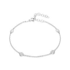 küçük taşlarla basit zincir bilezik