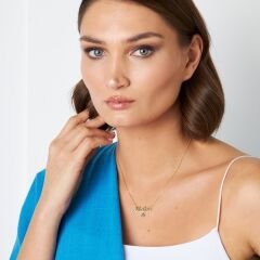 isim kolyesi-nazar incili isim kolyesi