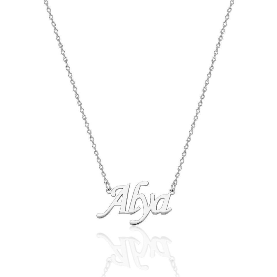 İsim Kolyesi İsim Kolyesi Kuyruklu - 925 Ayar Gümüş