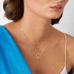 isim kolyesi - kalpli isim kombinasyonlu kolye